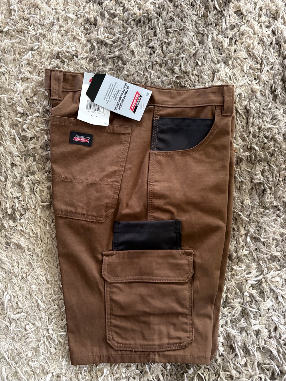 New dickies brown cargo shorts ultimate rip stop utility cargo short men’s